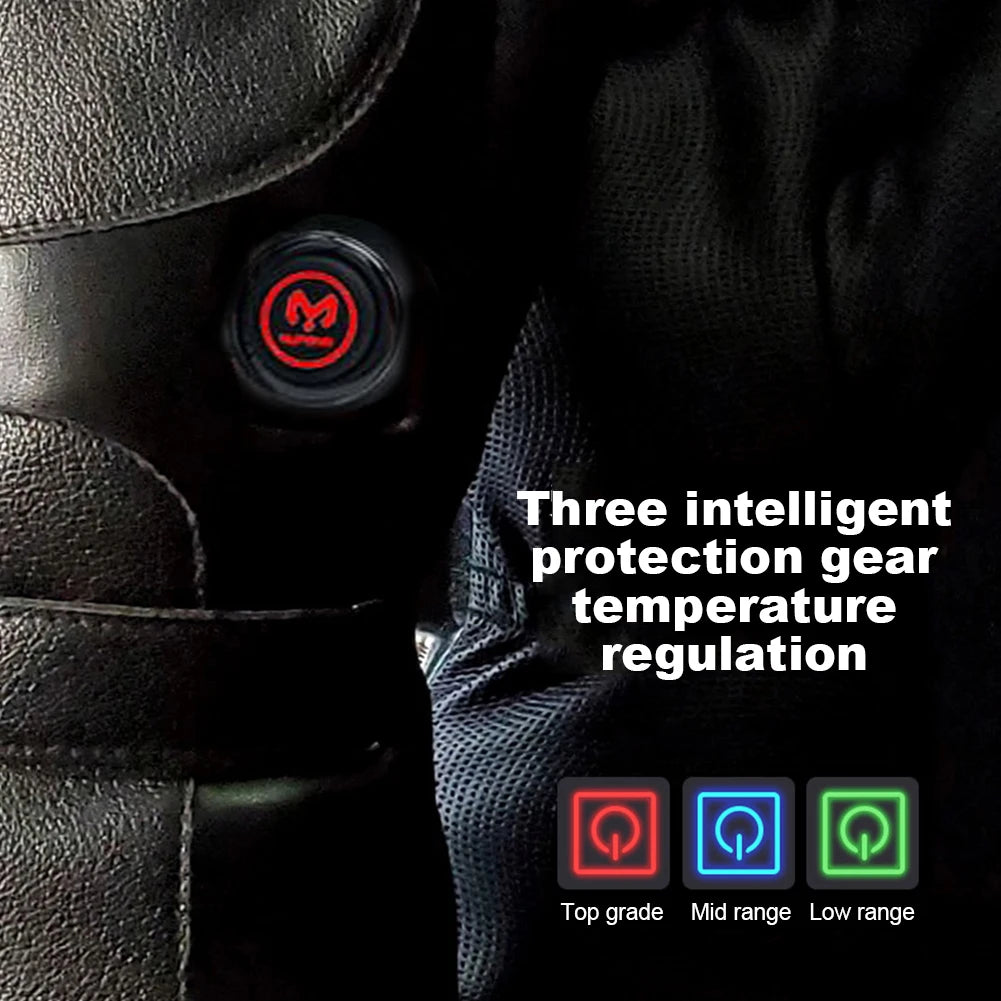 Rechargeable Electric Winter Gloves Waterproof Thermal Touchscreen Gloves Cold Weather Gloves for Outdoor Motorcycle Ski Cycling